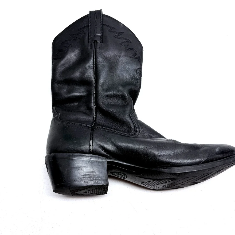 Ariat Mens Sedona Boots Size 11.5D Black Cowhide Leather Cowboy Western 34601